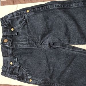 Size 1t reg toddlers black wrangler jeans with adjustable waist